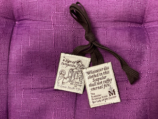 Brown Wool Scapular