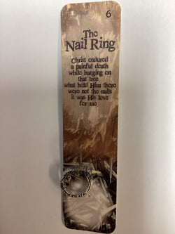 Hand Polished Pewter Nail Ring