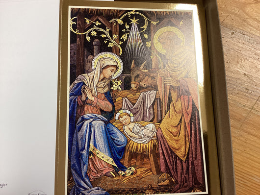 The Holy Family in the Manger Box of 25 Cards