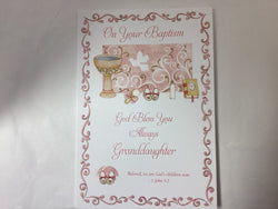 Greeting Card - Granddaughter Baptism
