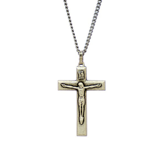 Crucifix Pendant Medal with 18 in. Chain