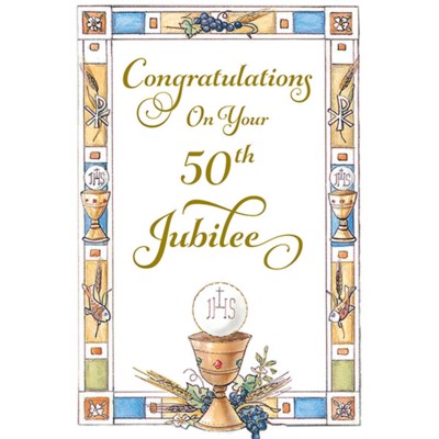 Greeting Card - Golden Jubilee Priest