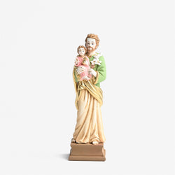 Shomali Small Colored Resin Statue Saint Joseph