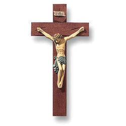 8” Roma Crucifix - Hand Painted