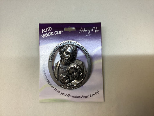 Holy Family Visor Clip