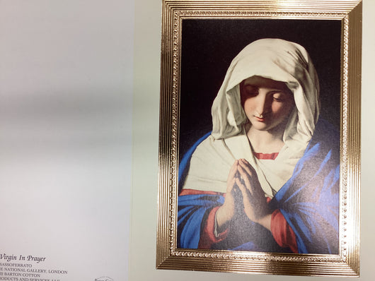 The Virgin in Prayer Mass Card Box of 100