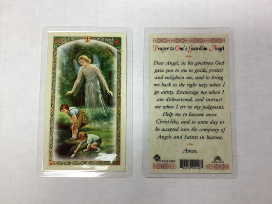 Prayer to One’s Guardian Angel Prayer Card