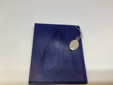 Miraculous Medal Rosary Pouch Blue Faux Leather