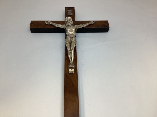 Dark Wood Crucifix 10 Inch