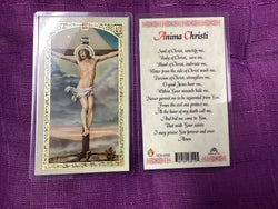 Crucifixion Anima Christi Prayer Card