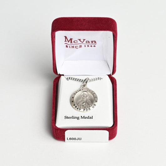 Saint Jude Sterling Silver Medal on chain