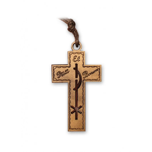 Necklace Pax et Bonum Olive Wood