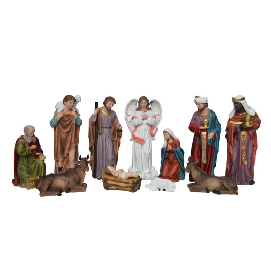 Nativity Set, 5” - 11 Piece Set with Wooden Nativity Box