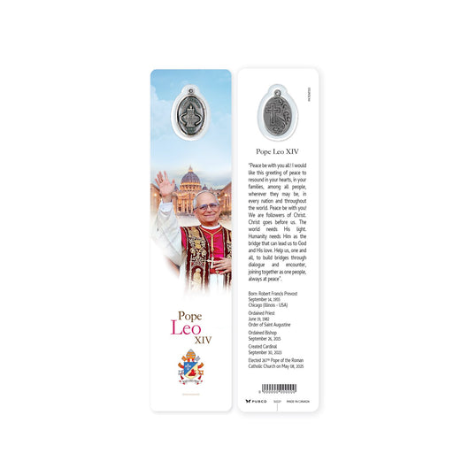 Pope Leo XIV Bookmark with Medal