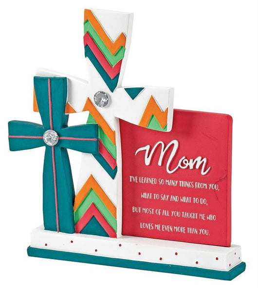 Resin Mom Tabletop Cross