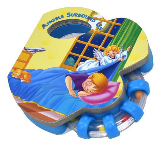Angels Surround Us - Rattle Board Book