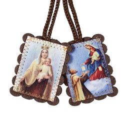 Brown Wool Scapular