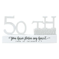 50th Anniversary Word Plaque