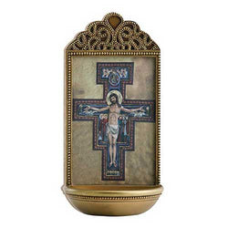 Holy Water Font - San Damiano Crucifix