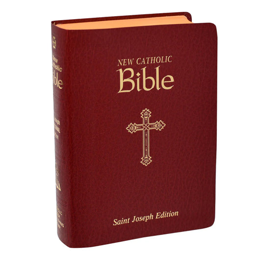 Saint Joseph New Catholic Bible - (Personal Size) Burgundy