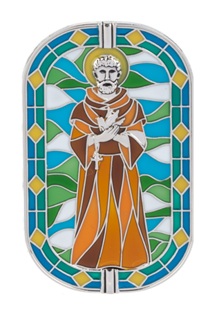 Ganz St. Francis of Assisi Visor Clip