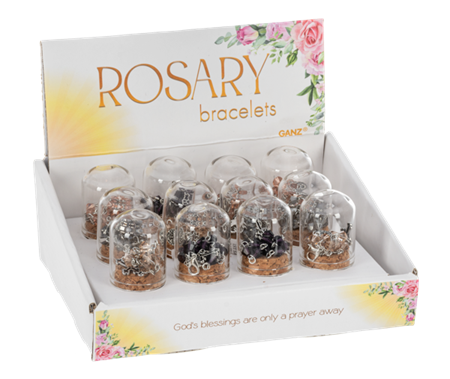 Rosary Bracelets  in Glass Corked Tube