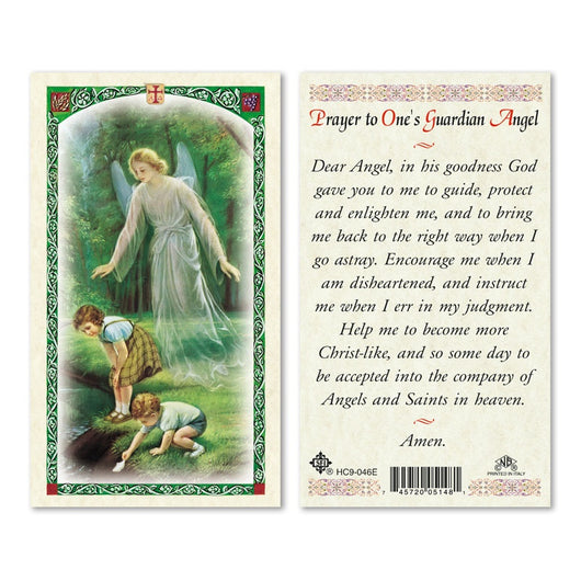 Prayer to One’s Guardian Angel Prayer Card