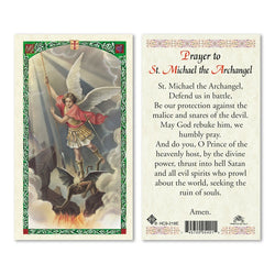 Saint Michael the Archangel Prayer Card