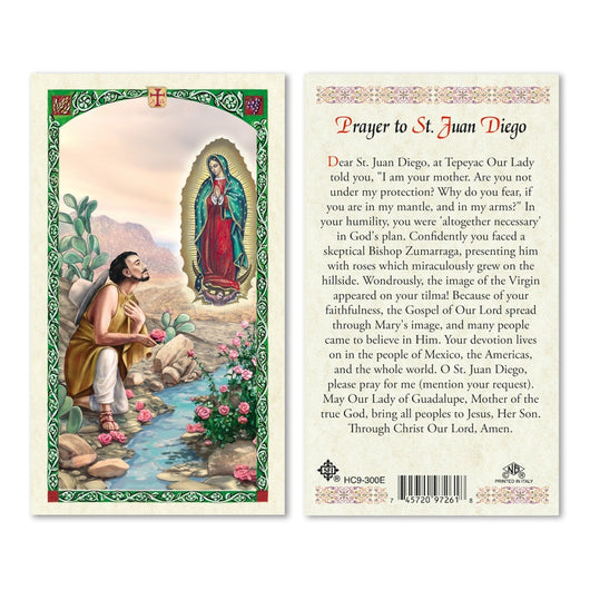 Prayer to Saint Juan Diego Prayer Card