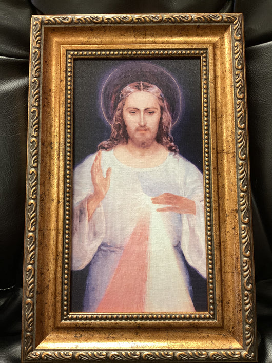 Face of Jesus Framed Canvas 6 in. By 11 in.