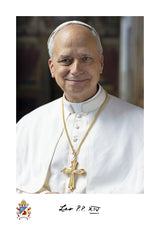 Official 8x10 Portrait of Pope Leo XIV With Signature