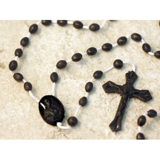 Plastic Rosary, Black