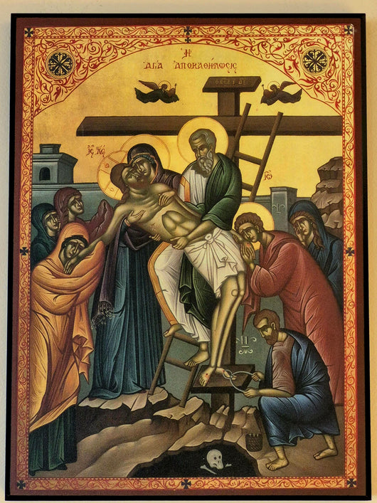 Icon of the Descent from the Cross - Medium Size