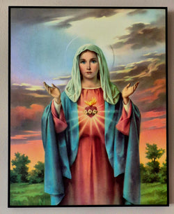 Sacred Heart of Mary Plaque