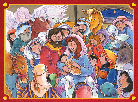 While Shepherds Watched Advent Wndow Calendar