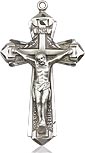 Crucifix Sterling Medal and 24” Chain