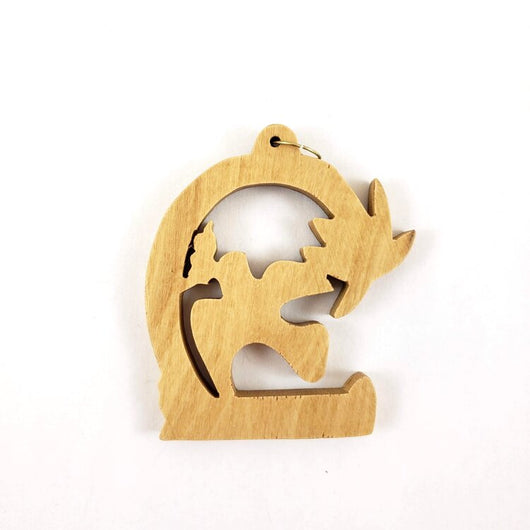 Dove Ornament made of Olive Wood