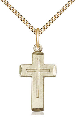Bliss Gold Filled Cross Medal