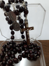 Franciscan Crown Rosary of the Seven Joys of the Blessed Virgin (Brown Beads)