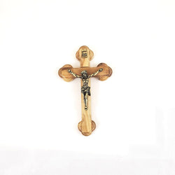 Olive wood Oriental Crucifix 5 in.