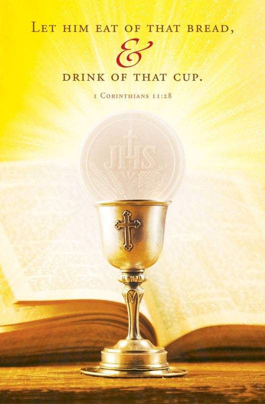 Let Him Eat Of That Bread & Drink Of That Cup - First Holy Communion Bulletin