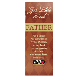 Fathers Cross Lapel Pin with Bookmark