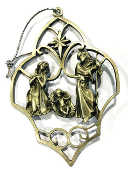 Pewter Ornament Holy Family