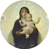 Acrylic Christmas Ornament- Madonna and Child- #471