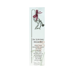 Angel and Heart Stainless Ornament Stake