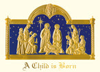 Christmas Greeting Card - A Child Is Born - Single Card