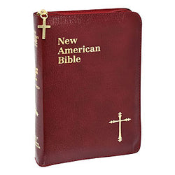 New American Bible St. Joseph Edition Red Leather zippered