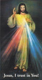 Divine Mercy  I Said a Prayer for You Today paper prayer card