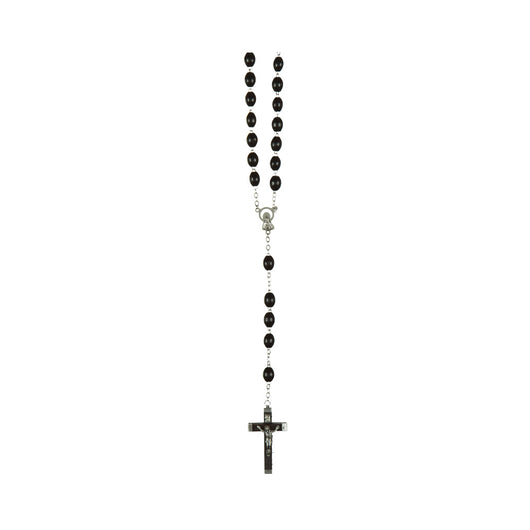 Rosary 8 mm Black Wooden Beads