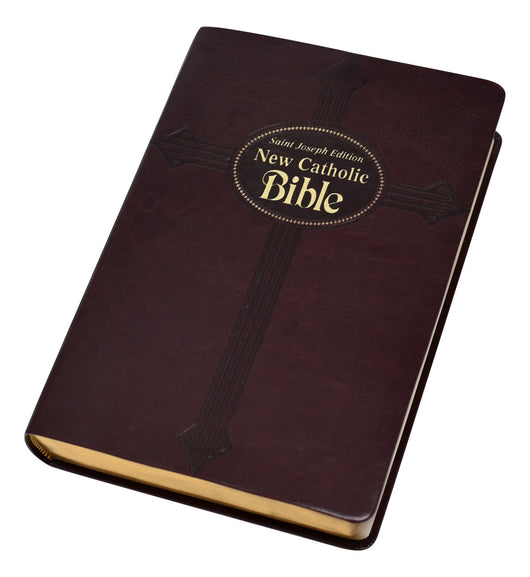 Saint Joseph New Catholic Bible - (Large Print) Dura-Lux — Burgundy